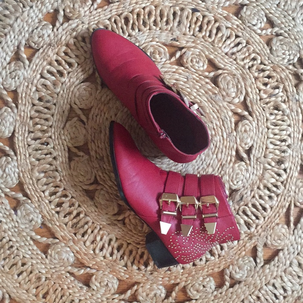 Forever 21 Red Booties